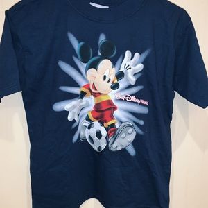 NWT Navy Disney Mickey Soccer T Shirt